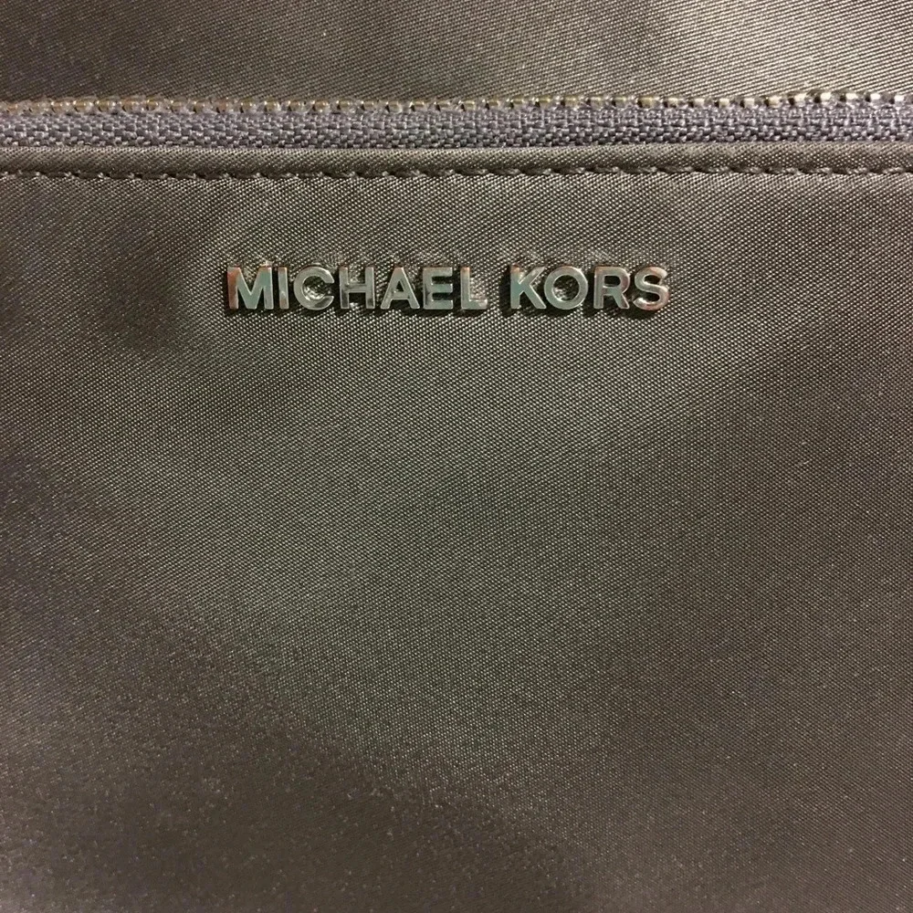 Michael kors grey nylon/ leather hobo handbag